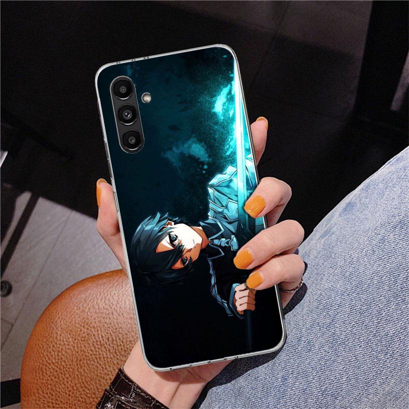 Чехол для телефона Sword Art Online Кирито для Samsung Galaxy A17 A16 A15 A14 A13 A57 A56 A55 A54 A53 A37 A36 A35 A34 A33 A26 A25 A24 A2