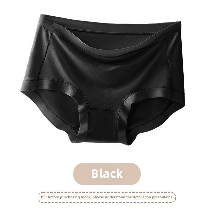 Women's Breathable Seamless Mid-Waist Cotton Modal Underwear with Antibacterial Crotch