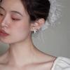 Enamel Butterfly White Color Animal Stud Earrings for Women New Trend Girl Korean Love Aesthetic Daily Life Minimalist Jewelry