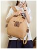 Adorable Japanese Cartoon Style Unisex Kids Backpack Featuring Cute Capybara Design
