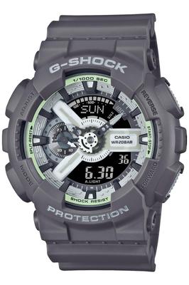 Часы Casio G-Shock GLOW Series серые HIDDEN GA-110HD-8AJF мужские