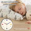 Colorful Early Education Wall Clock Round Mute Electronic Color Clock Minimalist Punch-free Learning Wall Hanging Clock Home