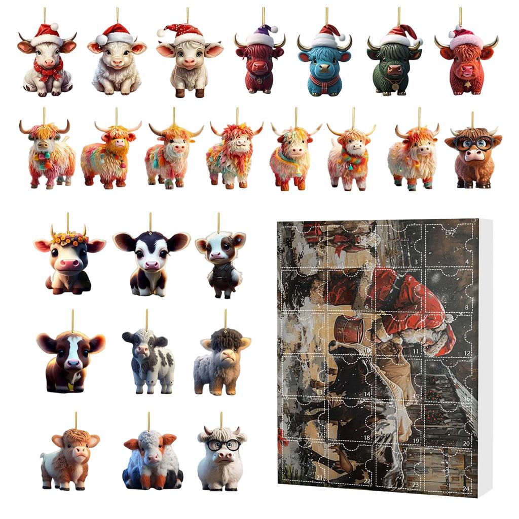 Advent Calendar Contains 24 Gifts, Cute Figures Doll Advent Calendar, Countdown Calendar With Surprise Toys, Collectible Figures Gift For Kids