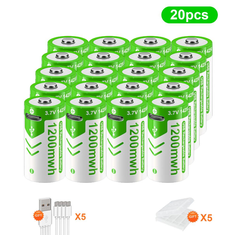 PALO 3,7 В, 14250, 300 мАч, литиевая аккумуляторная батарея, USB-аккумуляторная батарея с датчиком - красная/зеленая батарея для лазерной указки, бесплатный кабель