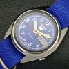 Б/У винтажные мужские часы SEIKO 5 AUTOMATIC 7009A из Японии с синим циферблатом a434607-2 R121-a434607