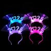 Women LED Light Up Headband Women Flame Luminous Hair Hoop New Year Headband Party Prom Rave Accessories