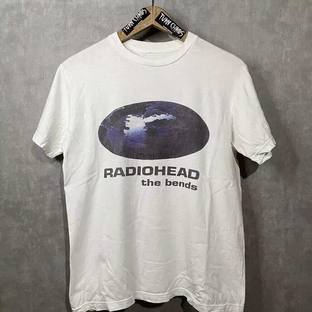 Radiohead Группа The Bends Хлопок Белый Унисекс Футболка Репринт S-5XL KH13268 Унисекс Футболка