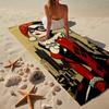 Dark Gothic clown Beauty Beach Towel, Super Soft Microfiber, Gift for Her/Him, Birthday, for Pool, Beach, Travel, Home Decor Fan gifts