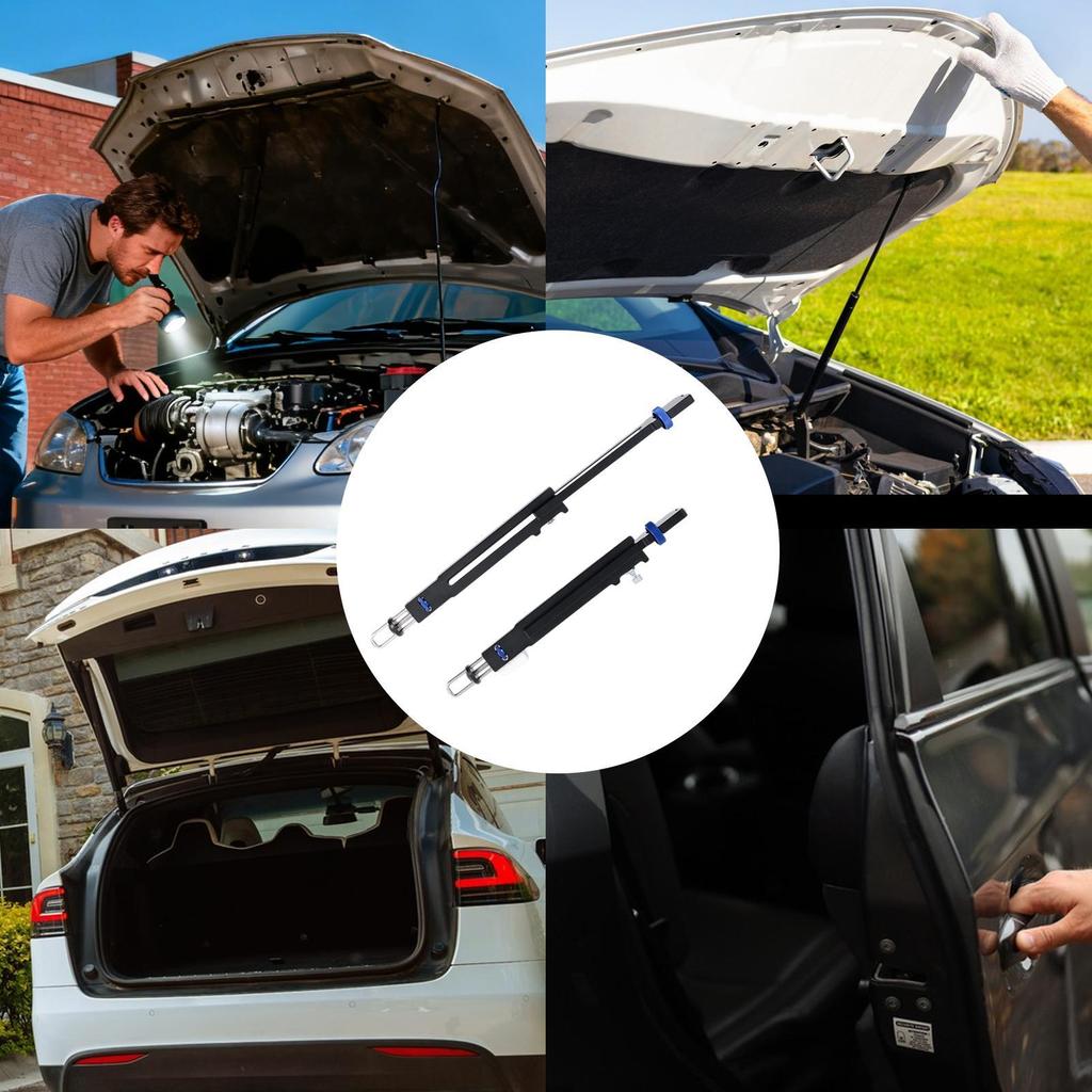 Car Hood Prop Rod 16.14 To 21.65 Inch Telescopic Engine Lift Hood Holder For Car Tailgate Trunk Front Garage Engine Maintenance