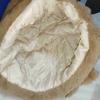 Faux Rabbit Fur Bucket Hats Flower Decor Middle-aged Cap Fashion Thermal Hat  Autumn Winter