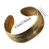 Lotus Silver Opening Bangle Vintage Thai Wrist Jewelry Carved Wide Bracelet  Party