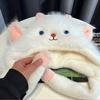 Anti-cold Winter Plush Hat Windproof Fluffy Ear Protection Cap Lamb Ears Warmer Hat  Shopping