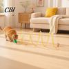 Игрушка-туннель для кошек S-образной формы, Складной проволочный каркас, Игровой туннель для домашних кошек, Складной изгибающийся игровой туннель для игры без присмотра, Укрытие с плюшевой мышью, Интерактивные игрушки