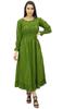 Bimba Women's Cotton Smocked Waist Long Casual Maxi Dress