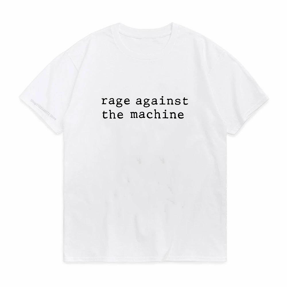 Rage Against The Machine Print Tshirts Ratm Rap Metal Rock Lovers Streetwear Summer Soft Top Tee Casual Loose Crew Neck Tshirt