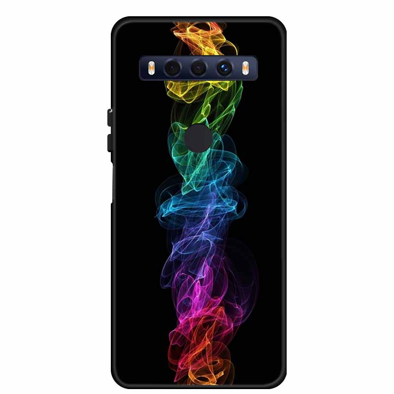 Для чехла TCL 10 SE 10SE Coque Черный ТПУ Силикон Мягкая задняя крышка Чехлы Для телефона TCL 10 SE 6.52" Funda Сумка Защитный чехол