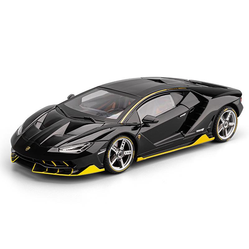 1/18 Lamborghini LP770 LP770-4 Сплав Модель Спортивного Автомобиля Литой Металл Трековый Гоночный Автомобиль Транспортные Средства Модель Звуковая и Световая Симуляция Детская Игрушка Подарок