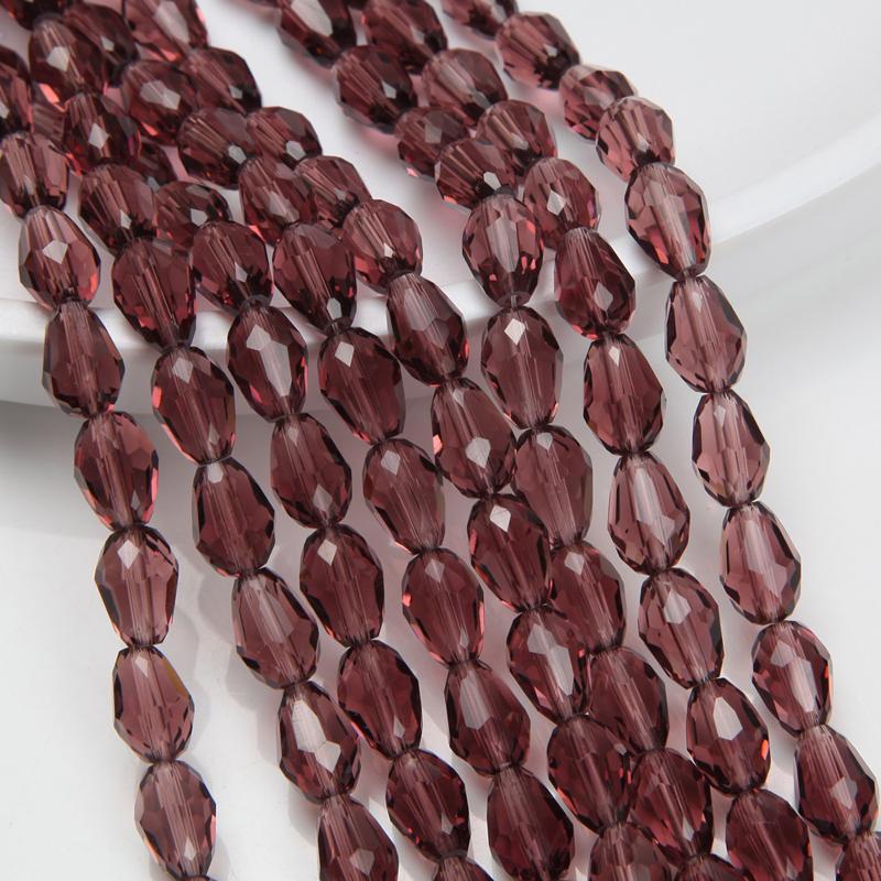 1 Strand 8x12mm Spacer Water Drop Beads AB Shine Glass Crystal Beads Bracelets for Women Accessory Beads for Jewelry Making
