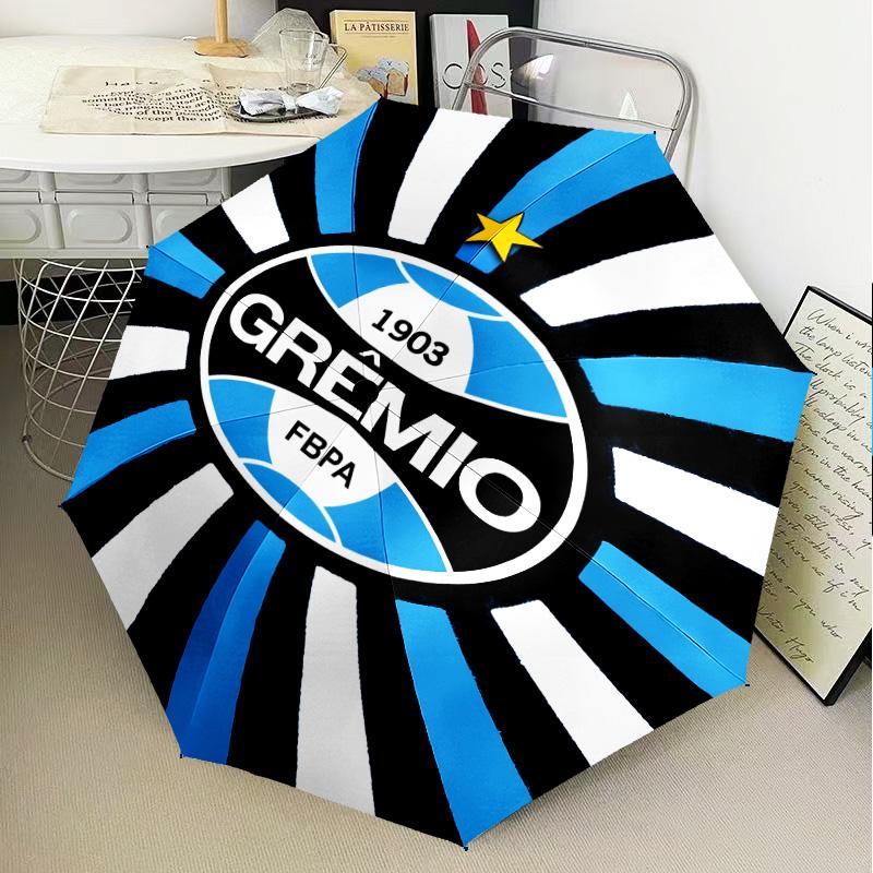1PC Grêmio FBPA Printed Umbrella Folding umbrella, automatic umbrella 8-Frame for Travel, camping Fan gifts Christmas Gifts