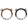 Cow Car Steering Wheel Cover with Horns Ears Anti Slip Sweat Absorption Comfortable 15 Inch Universal Women Auto Steering Wheel Protector Car