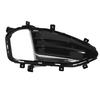 Front Bumper Fog Grille Glossy Black Fog Lamp Bezel Cover Replacement for Edge 2019 To 2023 Right