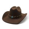 Top Hat Western Cowboy Hat Male Dancing Knight Jazz Hat Sun Hat Prairie Female Mongolian Hat