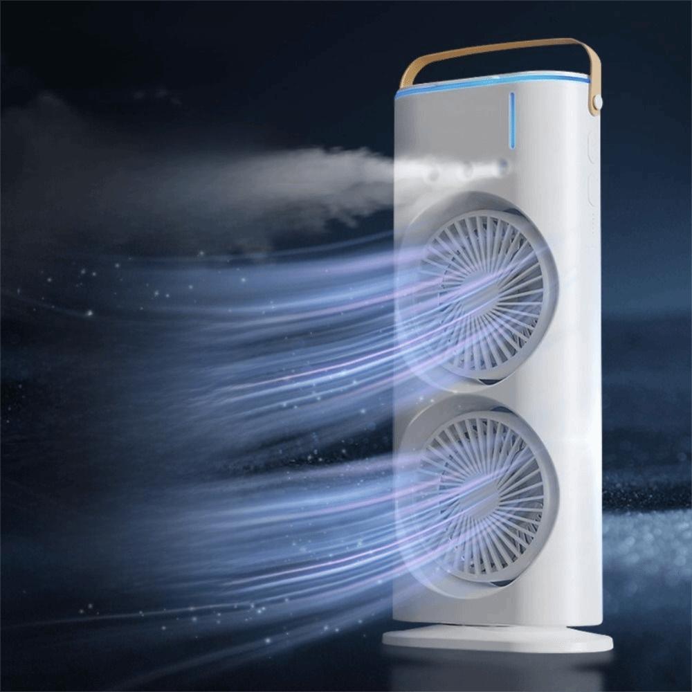 3 In 1 Air Conditioner Portable Humidifier Household LED Night Light Home