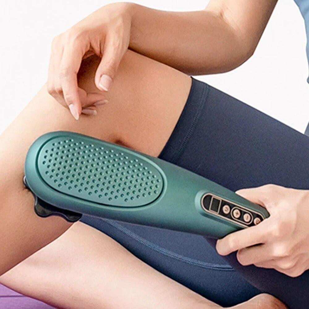 6 In 1 Wireless Electric Back Massager Vibration Infrared Heat Massager Multifunctional Neck Leg Massager Pain Relief Shiatsu
