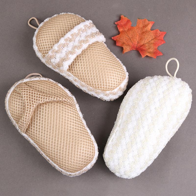 Small Slipper Bath For Spa Exfoliating Shower Brush Body Cleaning Scrub Mitt Rub Dead Skin Shower Towel Foam Body Massage
