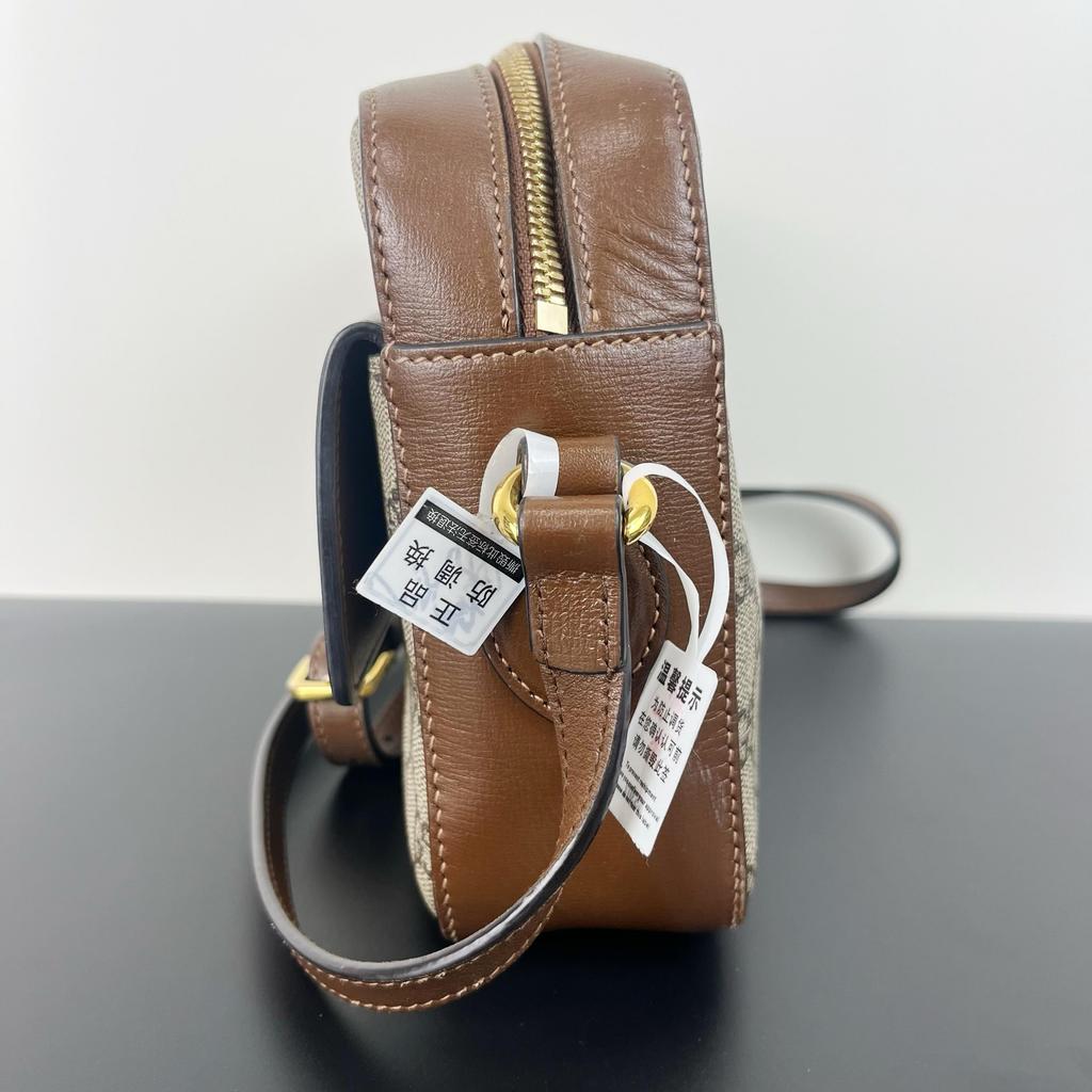 [Pre-Owned] Gucci Horsebit 1955 Small Shoulder Bag 'Beige/Ebony' - Excellent #88VANG