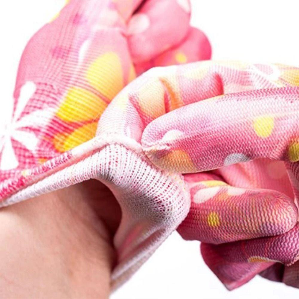 Рабочие перчатки из ПУ Перчатки для защиты труда из нейлона Садовые перчатки с покрытием на ладони Рабочие