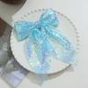 Girls Hair Pin Shiny Sequins Lightweight Breathable Fabric Hair Clip Bow Hair Accessories Party Photo Prop