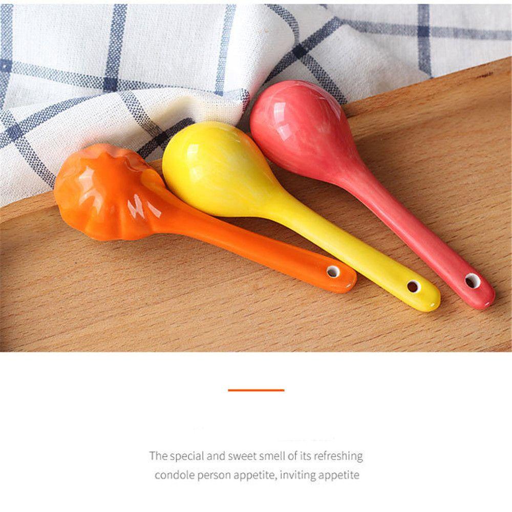Cute Ceramic Coffee Spoons Spoon Cartoon Fruit Shape Teaspoons