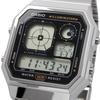 Casio Стандартные аналого-цифровые часы Серия Vintage A130WE-1A Унисекс Серебристый и Черный (Импортный) А130WE-1A