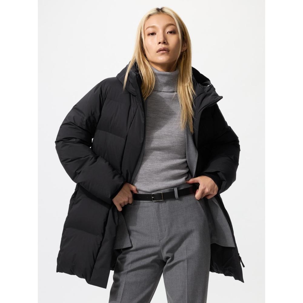 Uniqlo Япония Бесшовное пуховое короткое пальто