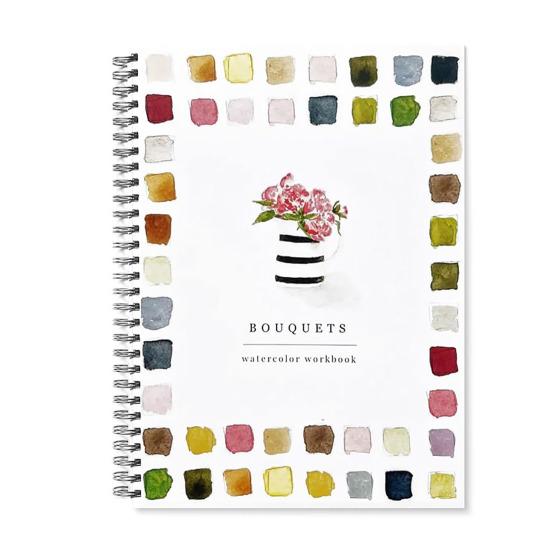 Рабочая тетрадь по акварели 12 цветов Птицы Цветы Животные Дети Акварельные краски Книга Художественные поделки Принадлежности для рисования для начинающих