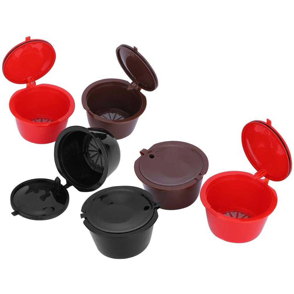 Многоразовая заправляемая кофейная капсула с фильтром-чашкой и набором ложек-кистей для кафе Dolce Gusto