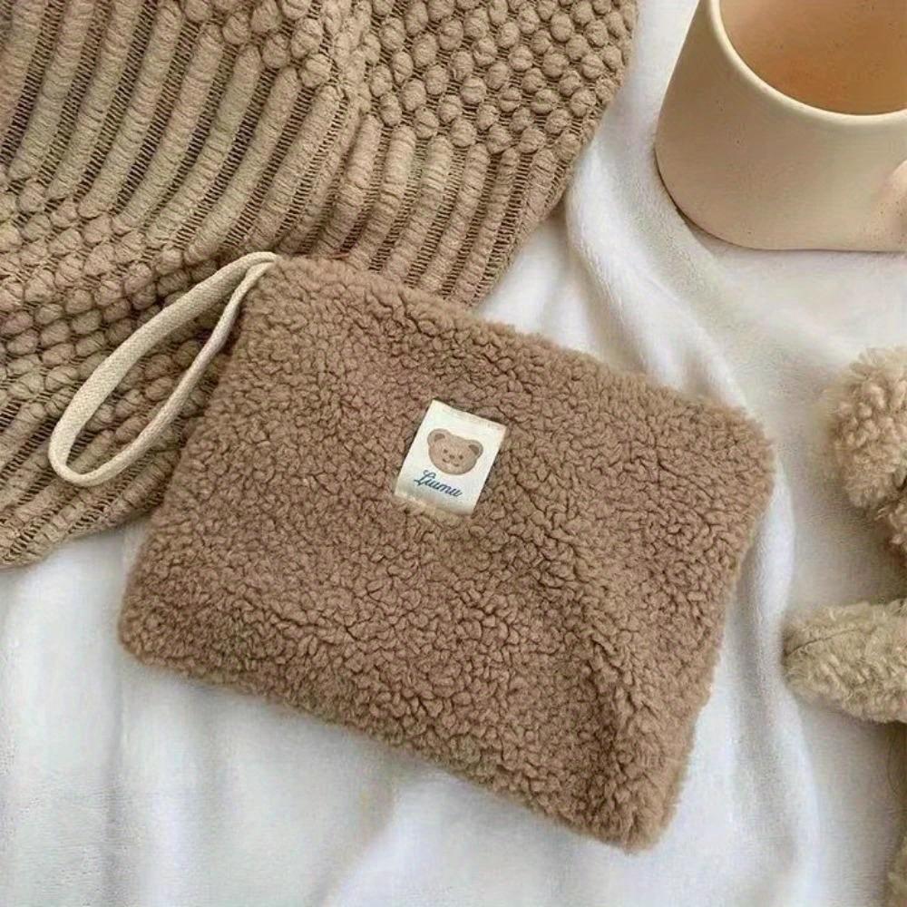 Милый плюшевый медведь большой емкости дорожная косметичка для хранения помады женские наборы для макияжа сумки кошелек пенал мешочек сумки