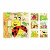 Farm Animal Six Patterns Nine Dimensional Puzzle Cartoon Building Blocks Kids Educational Toy