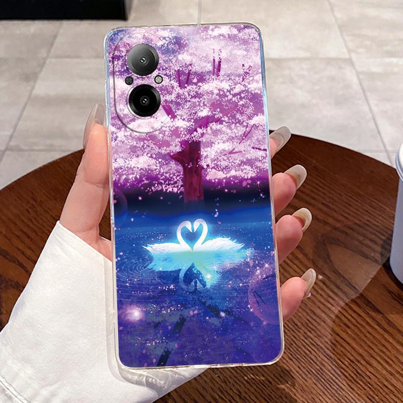Casing For Realme C67 4G Case Transparent Aesthetic Fashion Cute Cat Astronaut Soft TPU Back Cover For Realme RMX3890 Phone Case