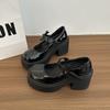 French New Versatile Skirt Platform Round Head Pearl 2025 Spring Single Shoes Retro Mary Jane Small Leather Shoes Women
