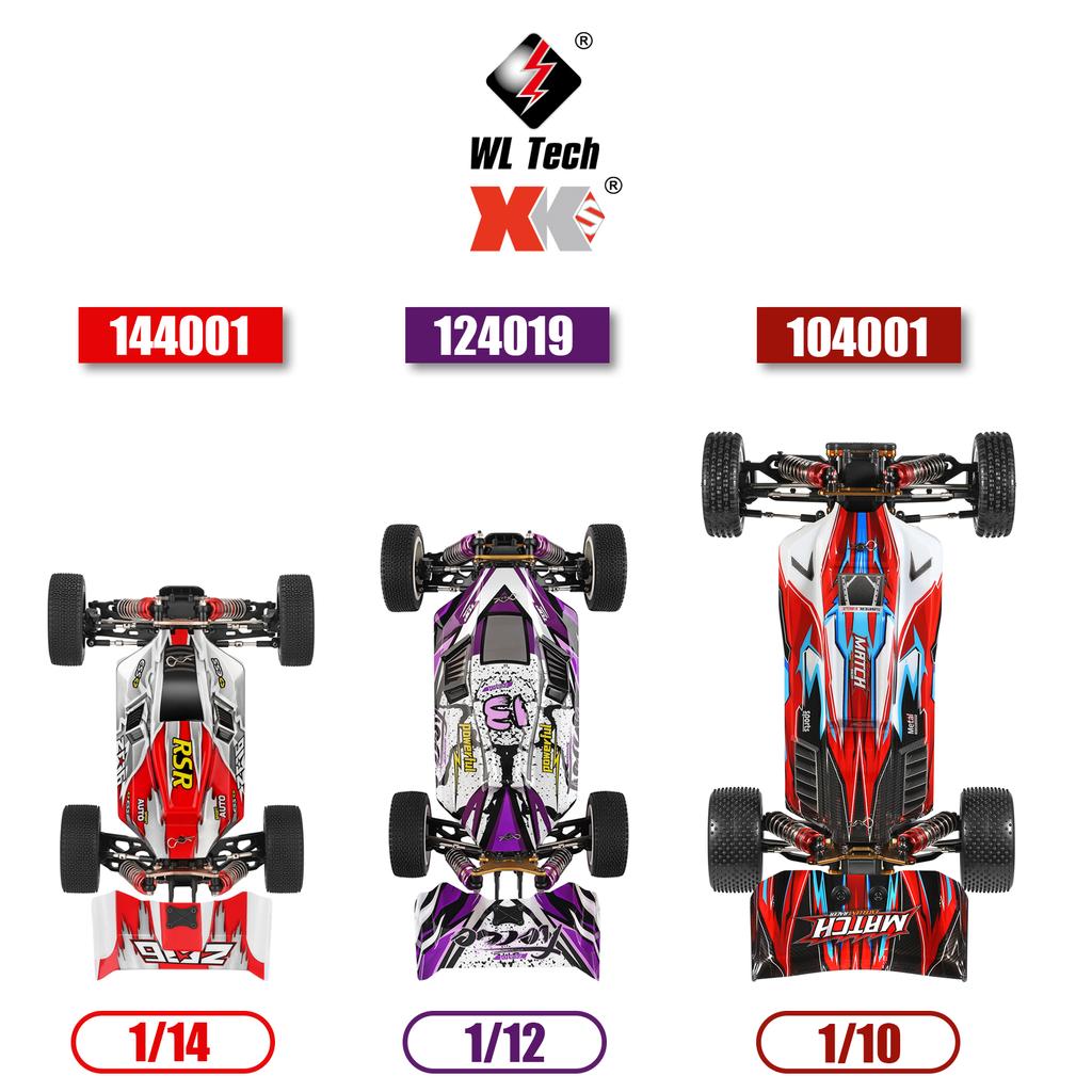 Wltoys XKS 104001 Радиоуправляемая машина 45 км/ч Высокоскоростной гоночный автомобиль 1/10 2,4 ГГц Радиоуправляемый багги 4WD Racing Off-Road
