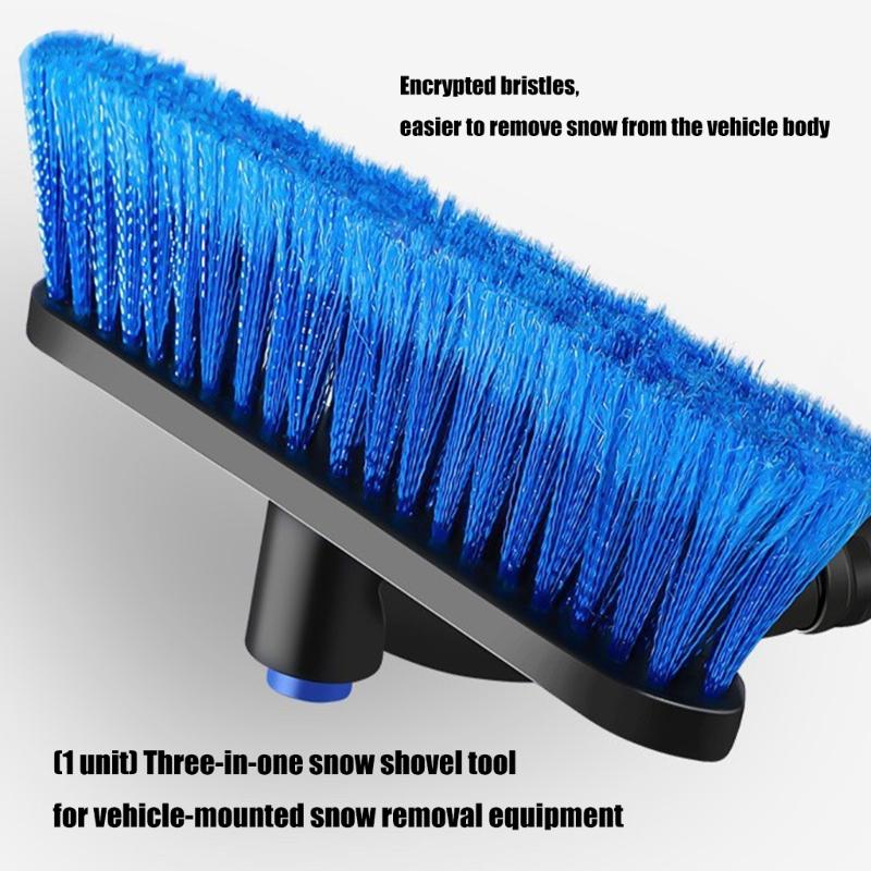Трехфункциональный Автоматический Инструмент для Удаления Ледяной Корки Съемная Конструкция 34-дюймовая Выдвижная Ручка с Пенопластовой Накладкой для Ухода за Лобовым Стеклом