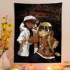 TThe Boondocks Ретро Аниме Гобелен Печать Искусство Научная Фантастика Комната Домашний Декор Настенное Искусство Декор