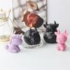 Cute Animal Buffalo Fawn Unicorn Silicone Mold DIY Diffuser Stone Mold 3D Deer Resin Aromatherapy Plaster Ornament Mold