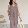 Летний топ Miyake со складками и корректирующий жилет с повседневными длинными брюками 2026 – Милый, Свежий, Стильный