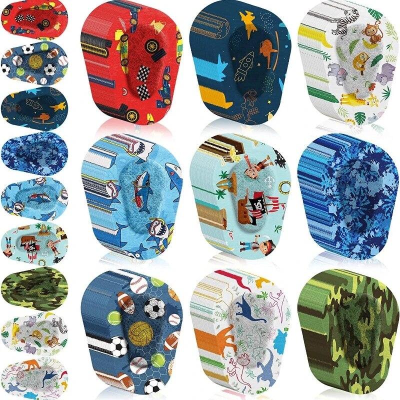 10 шт. новые детские тренировочные ортопедические корректирующие тени для амблиопии, мультяшные патчи для глаз, красочные окклюзионные повязки для глаз