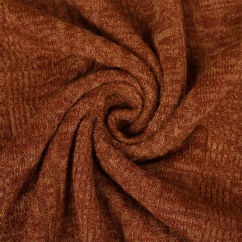 GMXIA Женские модные повседневные однотонные блузки и рубашки с круглым вырезом и длинным рукавом с принтом