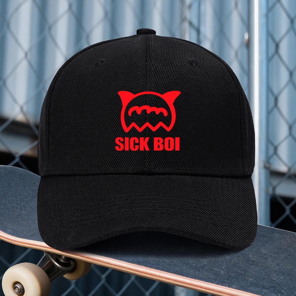 cmSICK BOI Printed Adjustable Beanie Unisex Outdoor Sport Style an Ideal Gift for Weddings Parties and Birthdays a