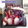 Постельное белье с аниме-рисунком Комплект одеял Покрывало Наволочка Домашний Декор Подарок на День Рождения (1 пододеяльник + 2 наволочки, без наполнителя)